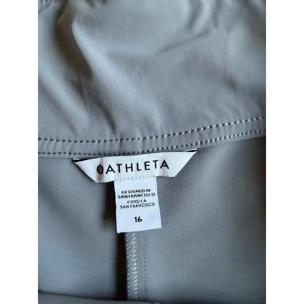 Athleta Women's Blue Gray Stellar Crop Trousers Pants Plus Size 16 - Picture 13 of 14